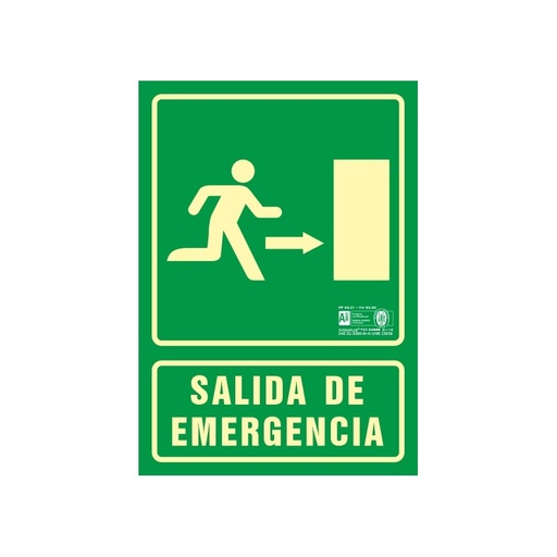 [500129PF] SEÑAL SALIDA DE EMERGENCIA FLECHA DERECHA REFERENCIA 5001F
