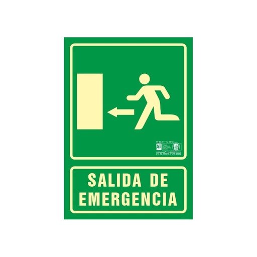 [500229PF] SEÑAL SALIDA DE EMERGENCIA FLECHA IZQUIERDA 5002F